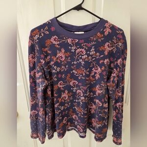 Sundance Purple Floral Thermal Top XXL